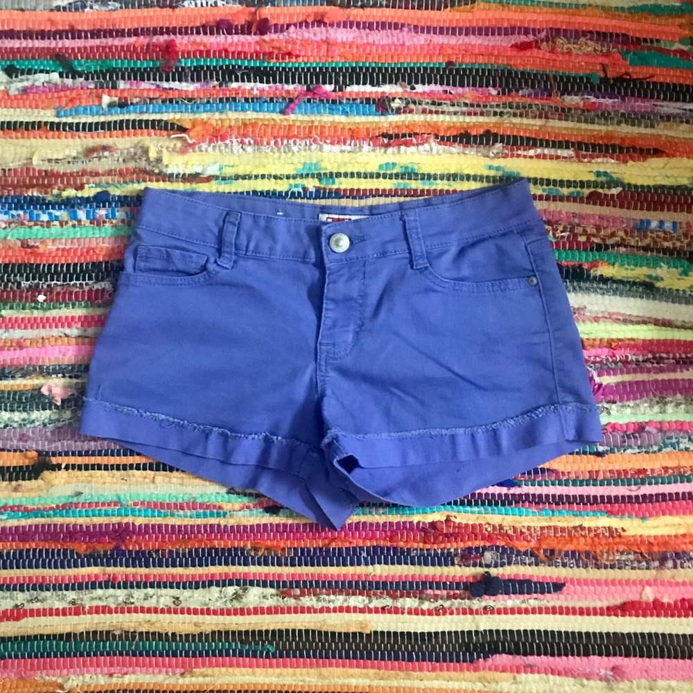 L.E.I. Ashley Purple Short Shorts